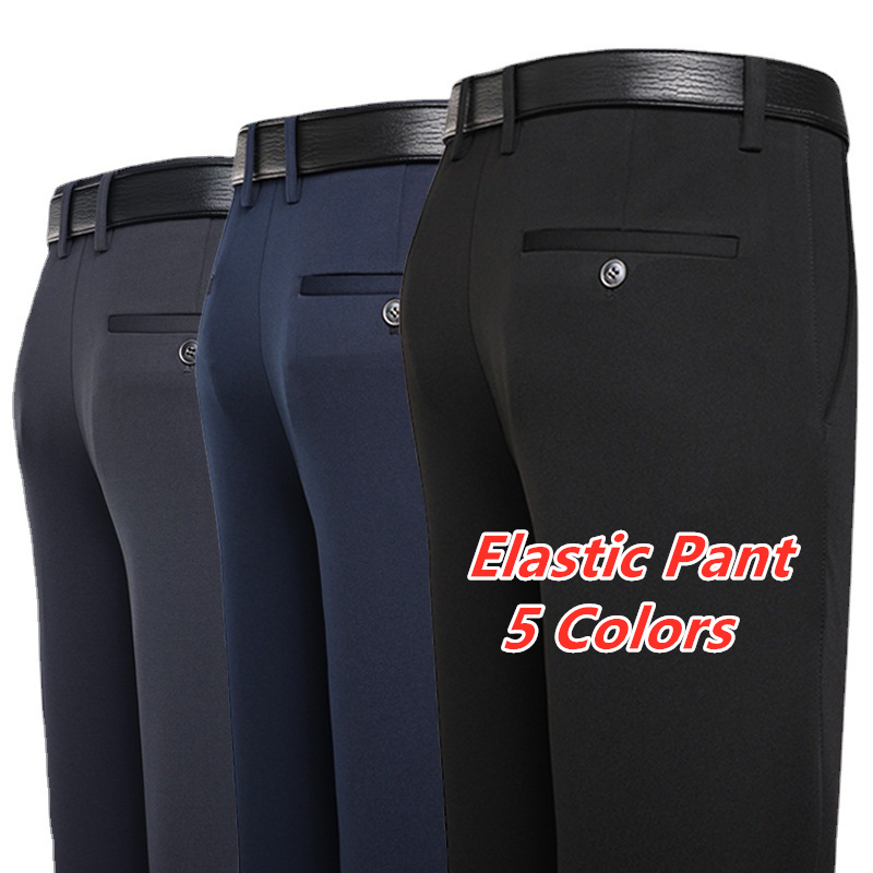 Ready Stock CEO Men's Formal Pant Office Pants for Men s Stretchable Elastic Casual Long Trousers Business Man Father seluar slack lelaki